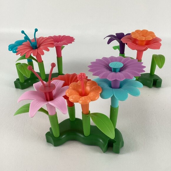 Build A Garden Colorful Flower Pieces Parts Leaves Petals Pistils Stamens Toy - Picture 7 of 7